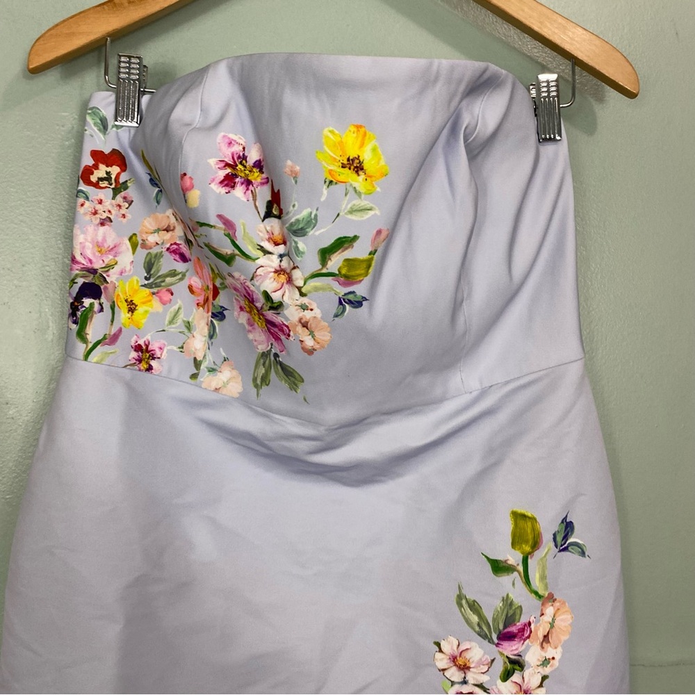 Sachin + Babi Light Blue Floral Midi Dress - Picture 3 of 6
